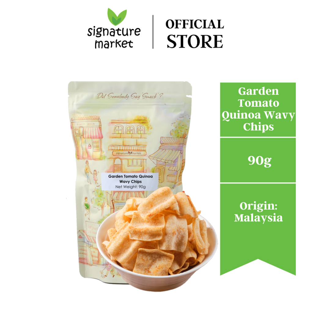 Signature Market Garden Tomato Quinoa Wavy Chips (90g)