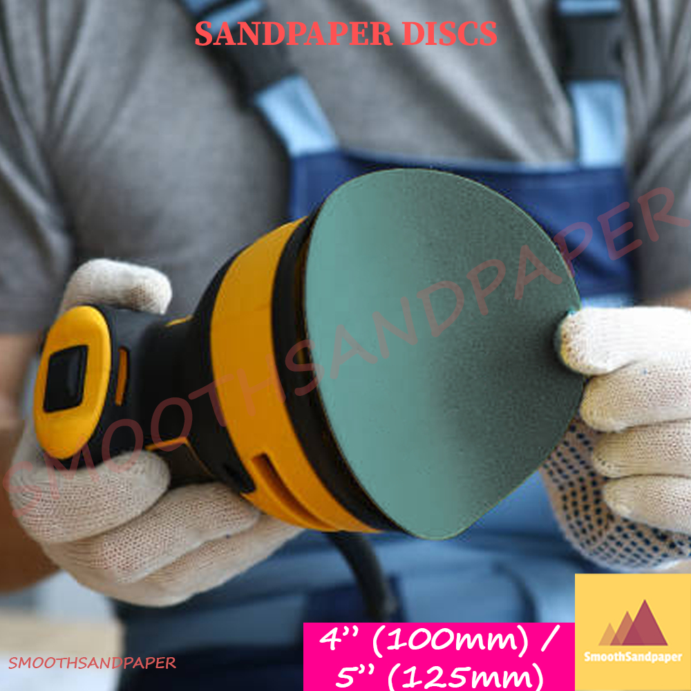 4" (100mm) / 5" (125mm) Kertas Pasir Bulat HOOK&LOOP (VELCRO) Abrasive Sandpaper Discs Aluminium Oxide (VELCRO) 砂纸背绒圆盘 image 4