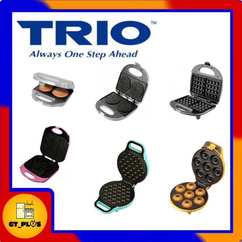 Trio Waffle TWM- 9017/ Pie TPC- 220 / Donut TDM- 229 / Egg Roll TEM- 204/ Tea Cake TCM- 298 / Egg Waffle Maker TEW- 230