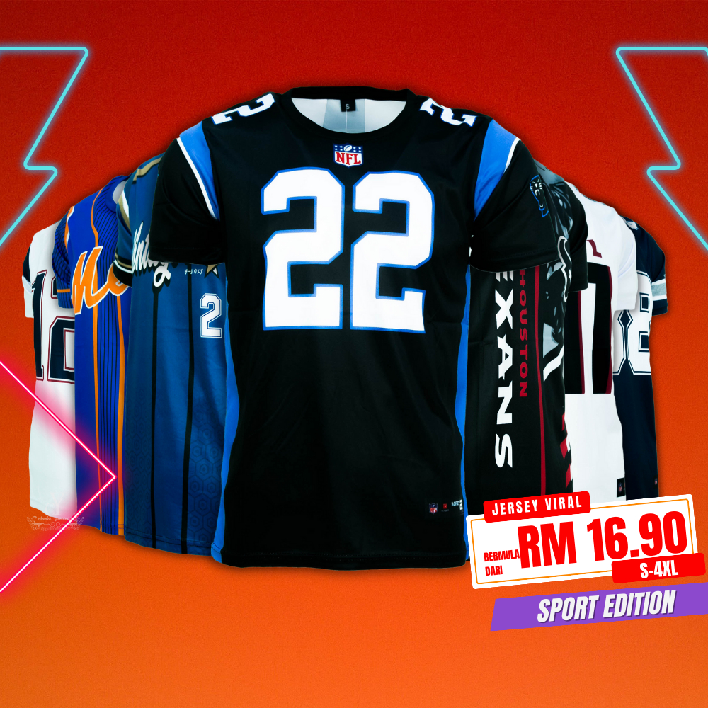 CY 2380(S-4XL) Plus Size New jerseys / Jersey Shirt /Baju Baseball Hockey / Baju Jersi Besar / Full Print Jersey 200gsm