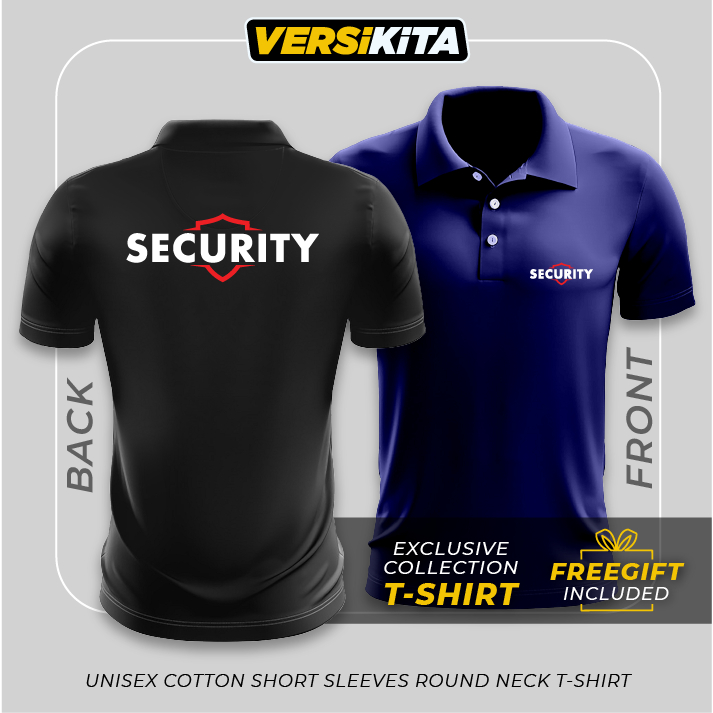 !!!BEST PRICE!!! SECURITY Jersey Collar Short Sleeve T-Shirt / Service / Bodyguard / POLO / Protection / XS - 5XL