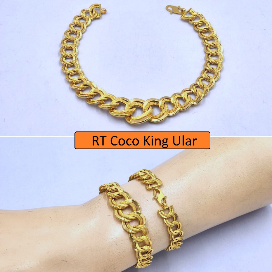 Rantai Tangan Coco King Hot Design Bajet EMAS 916 ORIGINAL EMAS 916 MURAH EMAS 916 BAJET GELANG 916 BRACELET