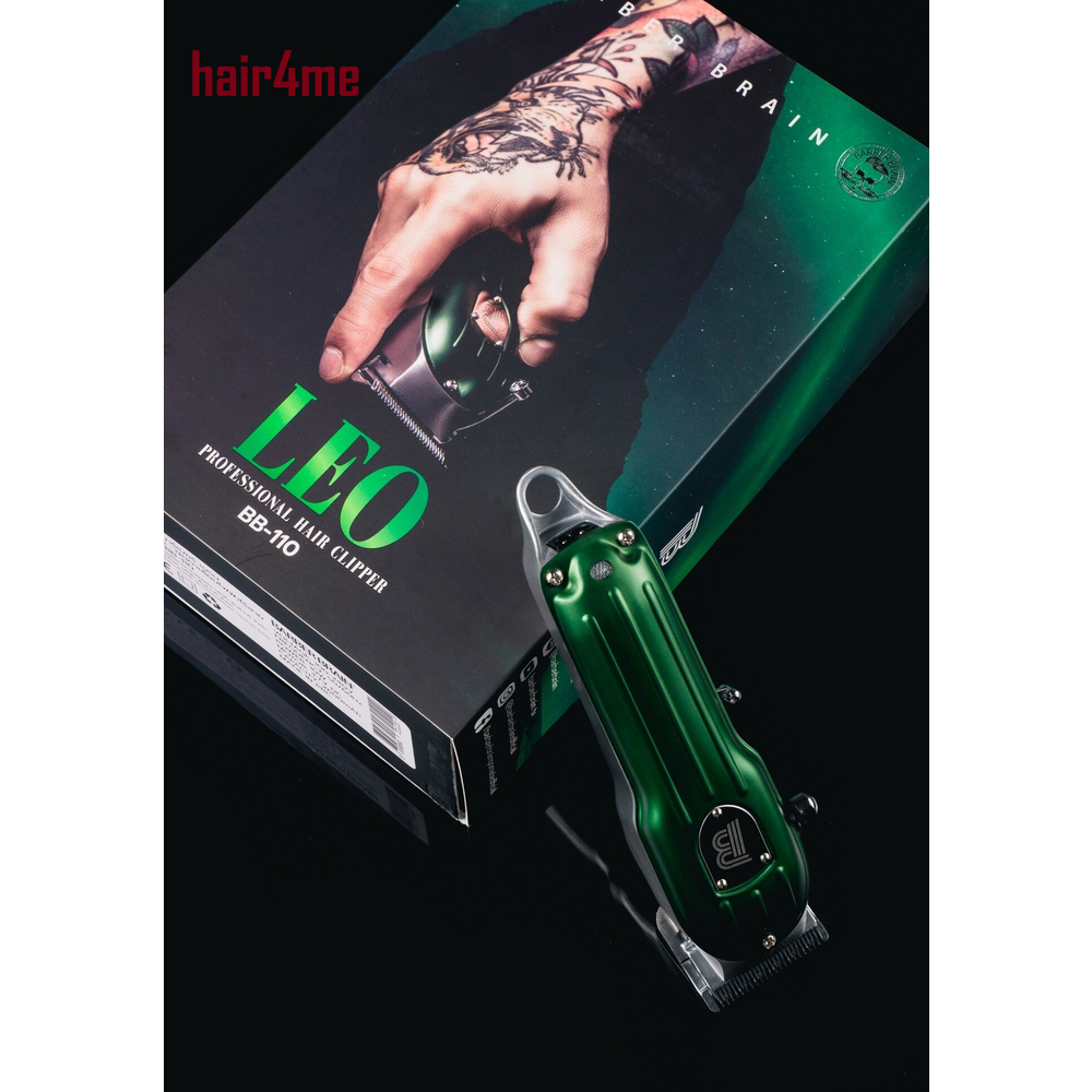 [1 Year Warranty] Barber Brain Leo Taper Blade Stainless Steel Professional Cordless Hair Clipper