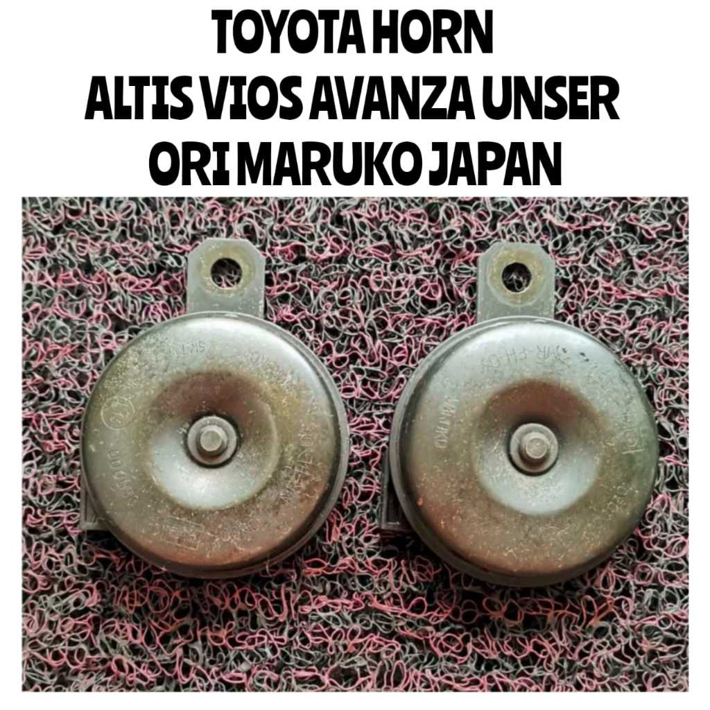 🇯🇵🇯🇵 Horn / Hon Toyota Wish Estima Altis Innova Camry Vios Yaris Unser Avanza Car Horn / Hon Kereta Ori Maruko Japan