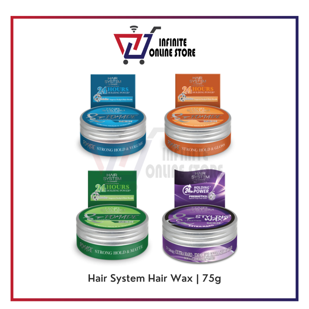 Hair System By Watsons Styling Pomade Strong Hold / Styling Wax (Volume / Matte / Gloss / Extra Hard) (75g)