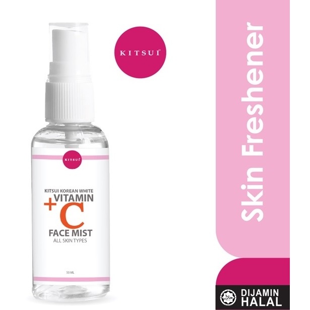 Kitsui Face Mist Vit. C+ 60ml Exp:08/2026 /Hand Sanitizer Gel + Mint Scent 30ml /Korean White Toning Lotion/Cleaning Gel