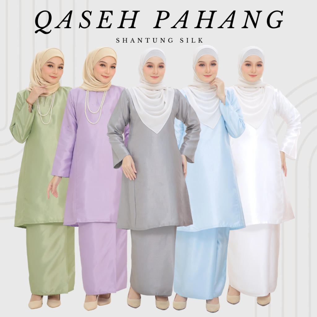 By Matching HQ Baju Kurung Pahang Pesak Plain Shantung Silk 2.0