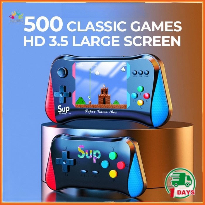 500 Games NOVA X7M Console Portable Handheld Game Players 3.5" HD Gameboy Large Screen Retro SUP Video Game Console