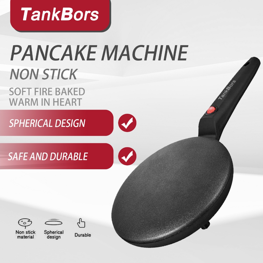 READY STOCK Electric Crepe Maker Pizza Pancake Machine Non-Stick Griddle Baking PanCake Maker Kitchen Cooking Tools