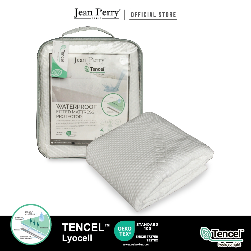 Jean Perry TENCEL™️ Waterproof Fitted Mattress Protector