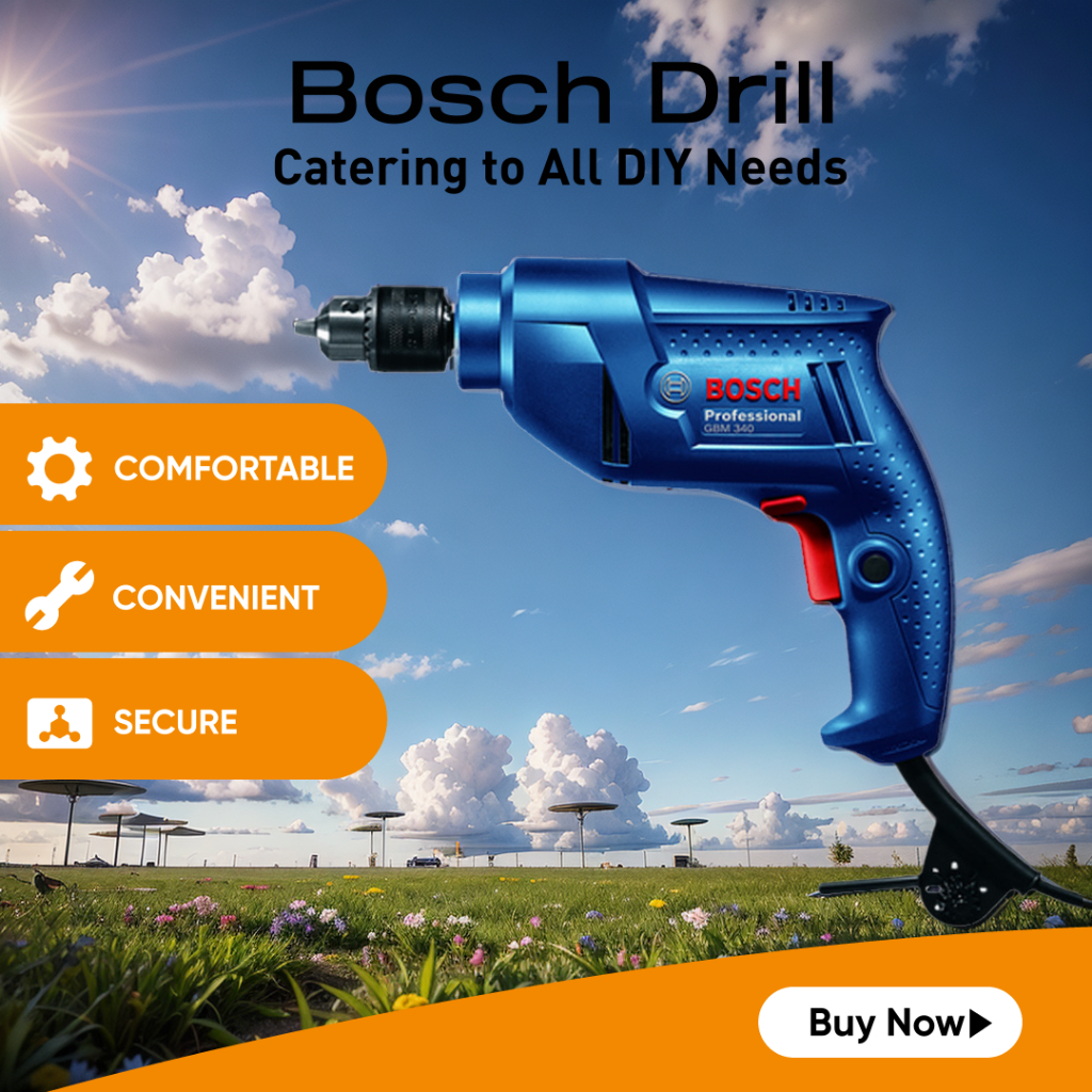 Bosch GBM340 Hand Drill - Compact, High-Performance - Top-rated, Fast Shipping - Shop Now on Shopee!