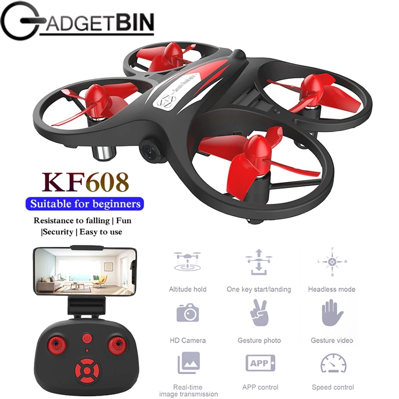 Upgraded kf608plus WIFI Camera Mini Drone Altitude Hold Headless Mode 3D Roll Speed Switch Remote Control Quadcopter