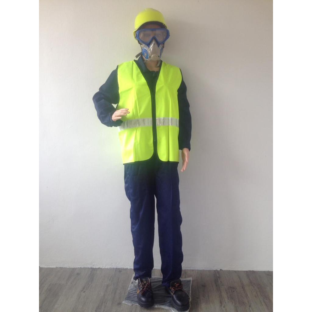 LAST DESIGN OF NIOSH SAFETY VEST FOR TNB TELEKOM CONTRACTOR YELLOW FLUORESCENT / ORANGE