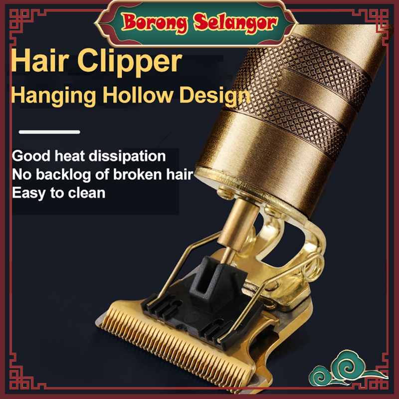 READY STOCKElectric Hair Trimmer Clipper Cordless USB Rechargeable Mustache Shaver Haircut Machine Mesin Rambut