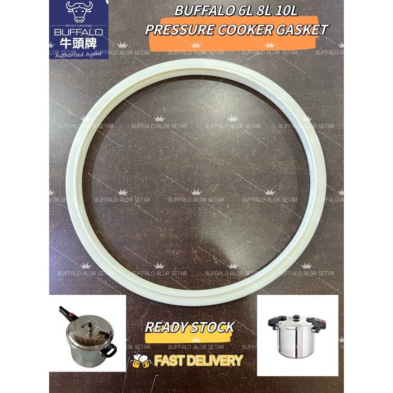 READY STOCK BUFFALO 8L  PRESSURE COOKER GASKET SILICONE SEAL 1 PCS牛头牌气压锅膠圈