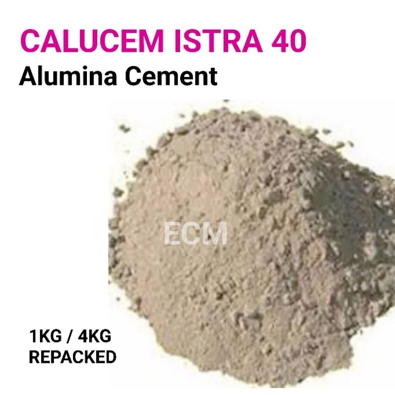 CALUCEM ISTRA 40 ALUMINA CEMENT (4KG & 1KG REPACK) SIMEN TAHAN PANAS, FIRE CEMENT, CHEMICAL RESISTANT, HIGH TEMPERATURE