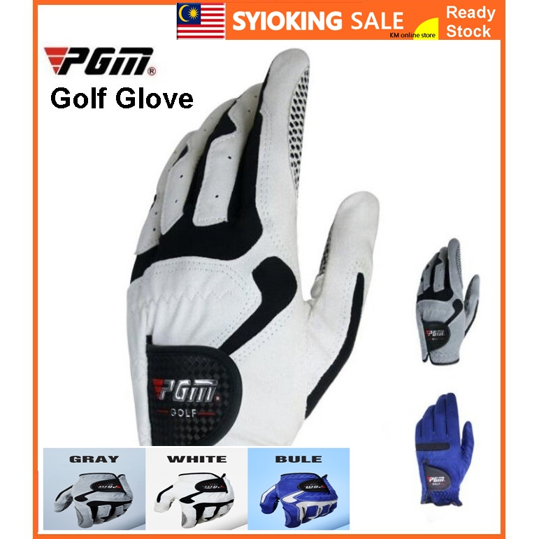 Golf PGM Glove Microfiber 1pc Men Cloth Comfy Anti-slip Gloves Left Hand Breathable 手套高尔夫球 Sarung Tangan Lelaki Man