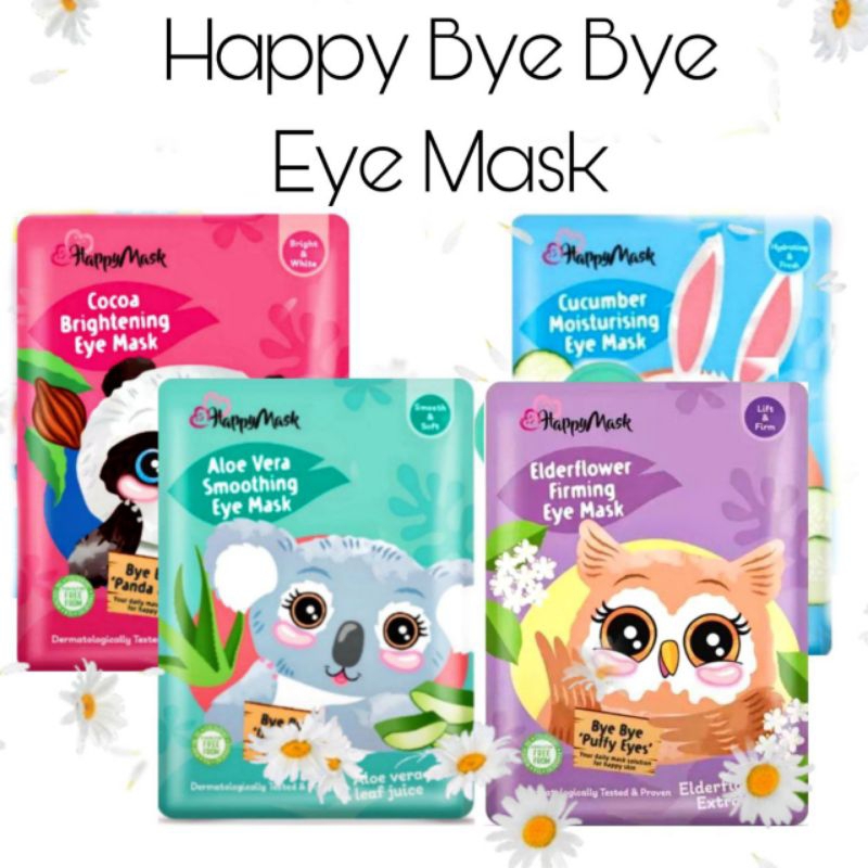 Happy Eye Mask Bye Bye 1 pair 6ml Eyemask Masker Mata Eyebag Anti Dark Circle