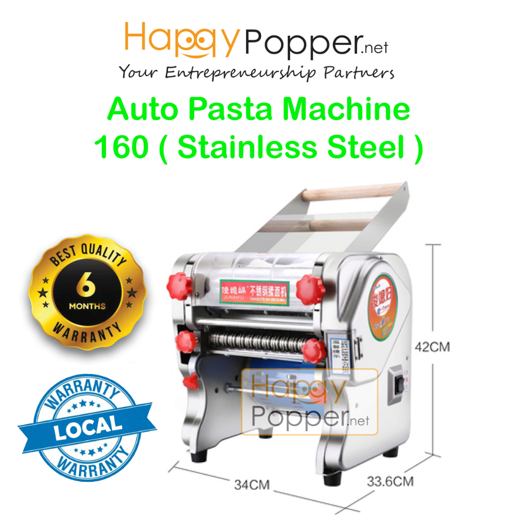 Happypopper Commercial Electric Karipap Maker Press Flour Auto Pasta Maker Noodle Mee Automatic Machine 160 Heavy Duty