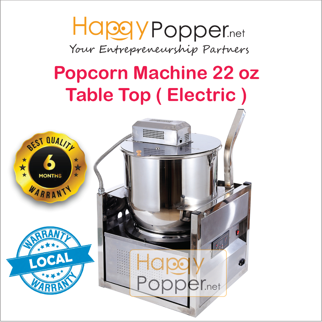 Happypopper Commercial Pop corn Popcorn Machine Maker 22oz 22 oz Table Top ( Electric ) Heavy Duty PC-M0011