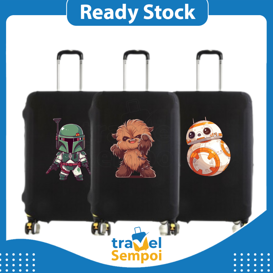 STAR WARS Stretchable Elastic Travel Luggage Suitcase Protective Cover Sarung Bag