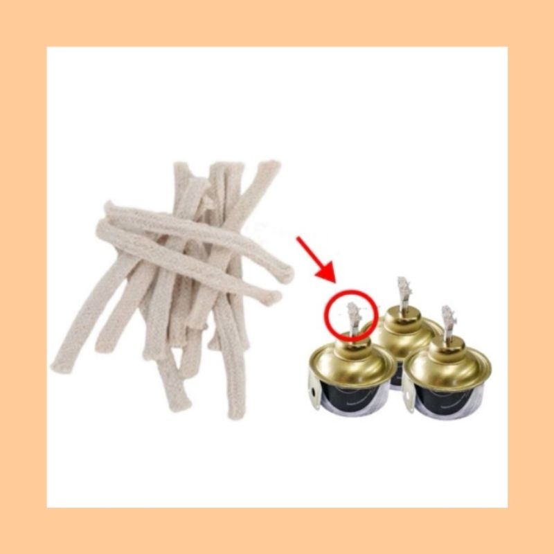 Hicook 12 pcs 12cm Sumbu Pelita Raya Sumbu Lampu Sumbu Minyak Sumbu Pelita Raya Sumbu L…