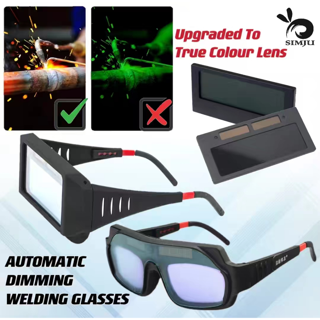 Welding True Color Solar Auto Darkening Dimming Welding Lens & Glasses Helmet Lens Replacement