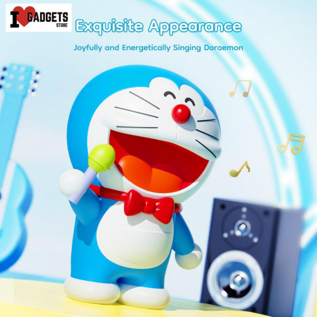 ROCK SPACE SPEAKER DORAEMON MIC KING SPEAKER BLUETOOTH