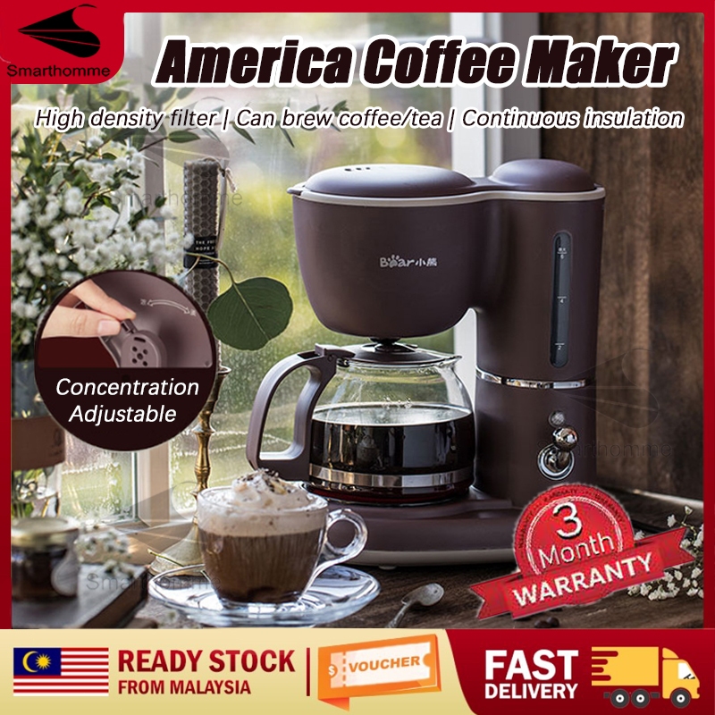 NEW🔥Bear American Coffee Machine Concentration Adjustable Drip Coffee Maker Brew Tea Coffee Machine for Home Office 咖啡机