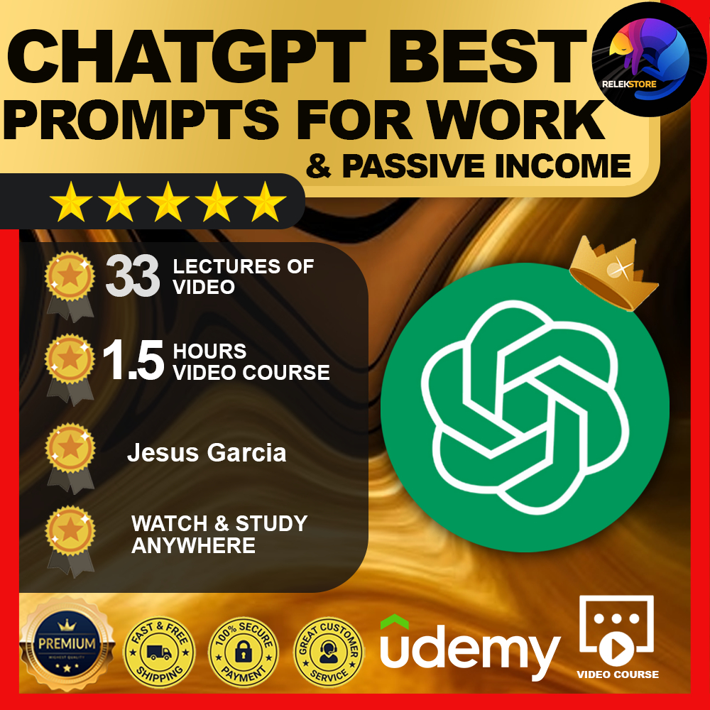 [Video Course] ChatGPT (OpenAI): Best Prompts for Work and Passive Income