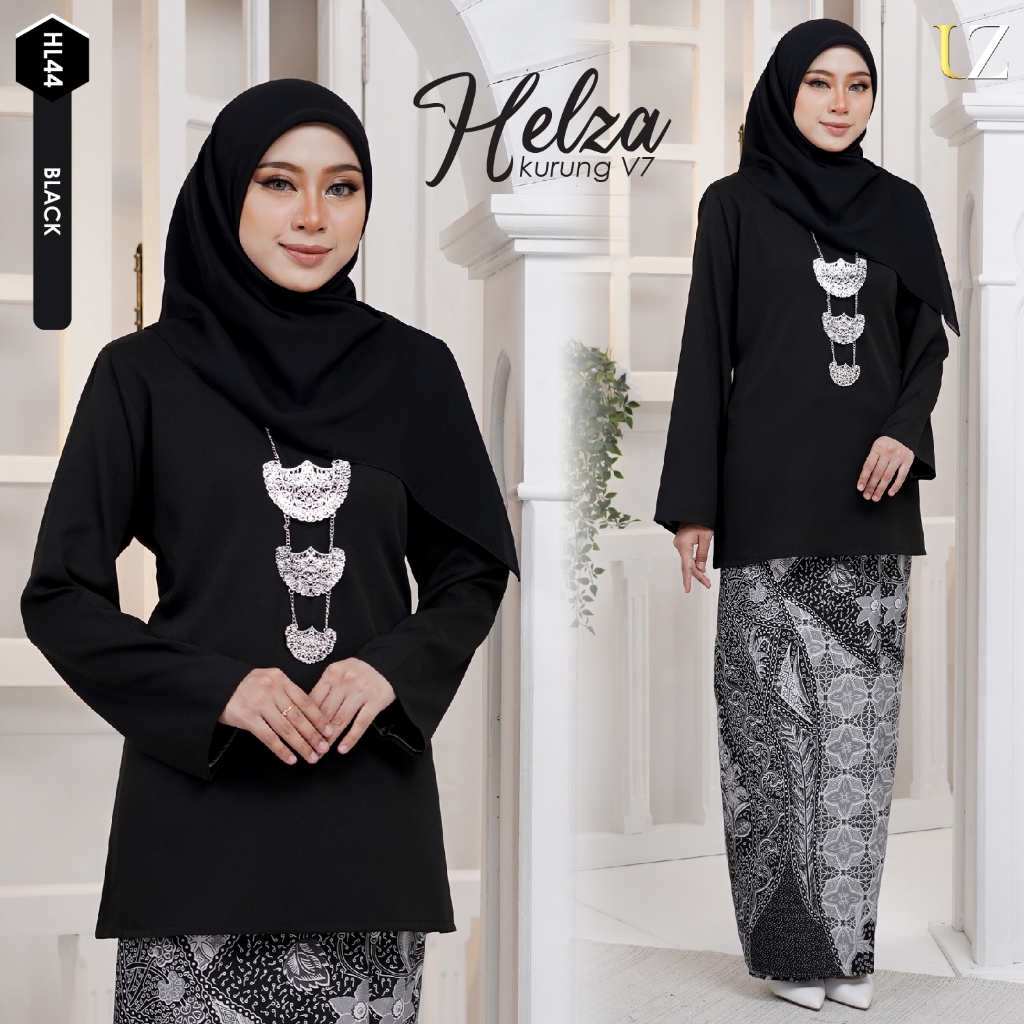 UZMA EXCLUSIVES Baju Kurung Kedah - HELZA KURUNG Batik Viral - Baju Kurung Batik Cotton