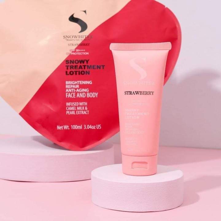 SNOWY TREATMENT LOTION SUSU UNTA / SNOWY TREATMENT BOMBSHELL / SNOWY GRAPE/PINEAPPLE