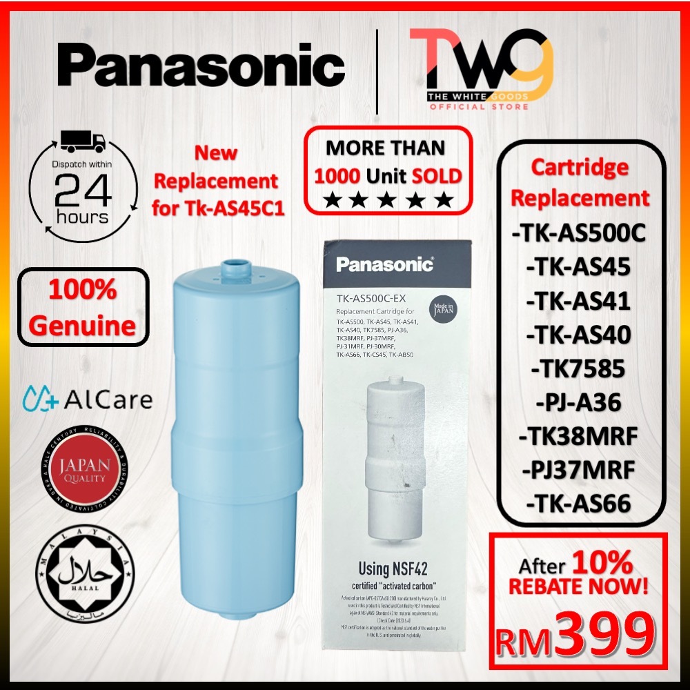 [100% Original] Panasonic Water Filter Cartridge TK-AS500C-EX Tk-AS500C TK-AS500 TK-AS45 (STOCK READY, SHIP FAST)