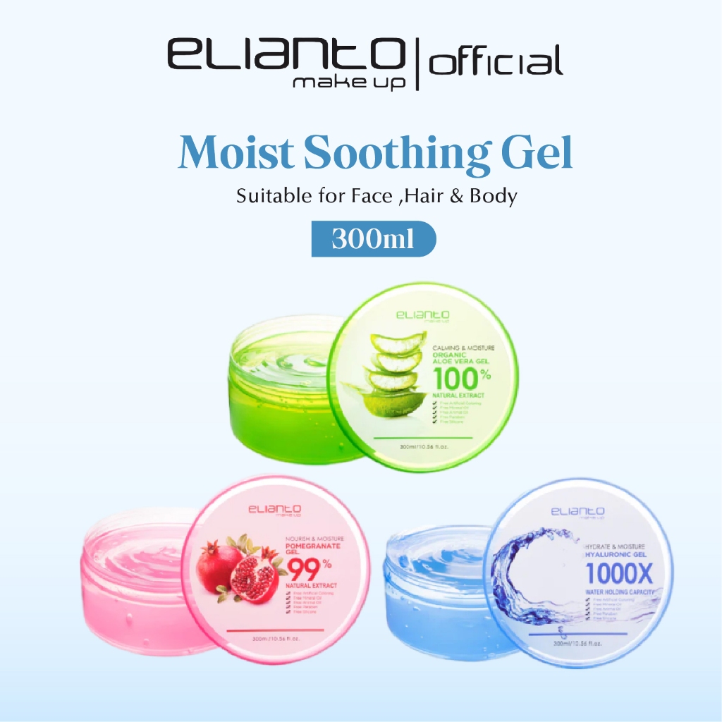 Elianto Moist Soothing Gel Moisturizer Hydrating Skincare Pelembap Muka