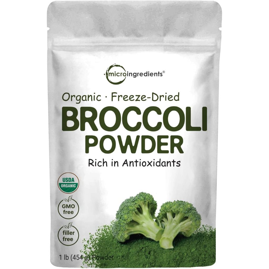 * Organic Broccoli Powder, 1 Pound, Freeze Dried, Contains Natural DIM (Diindolylmethane)/USA