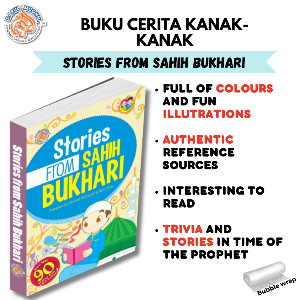 English Story Book - Stories From Sahih Bukhari-Hadis-Islam-Al Quran-Muqadam-Kids-buku-Iqra - big bad wolf