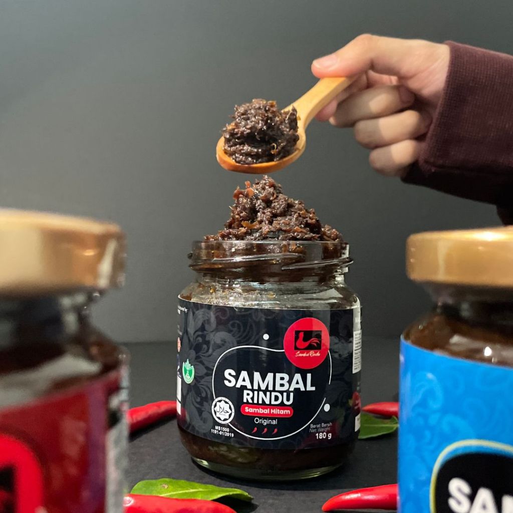 SAMBAL RINDU - Sambal Hitam Negeri Sembilan ( Sangat Pedas | Original | Kurang Pedas)