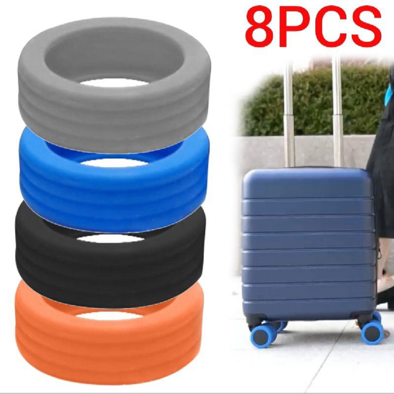 Protect your luggage wheels with our 8-piece set of travel protectors / Pelindung roda bagasi 轮子保护套