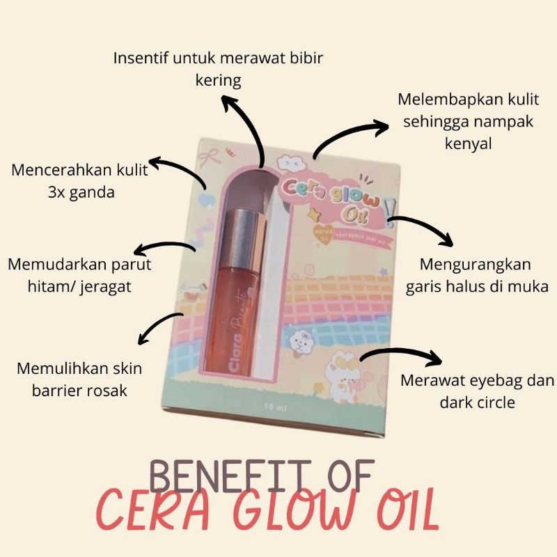 Cera Glow Oil By Clara Beaute Clara GlowOriginal HQ 10ML