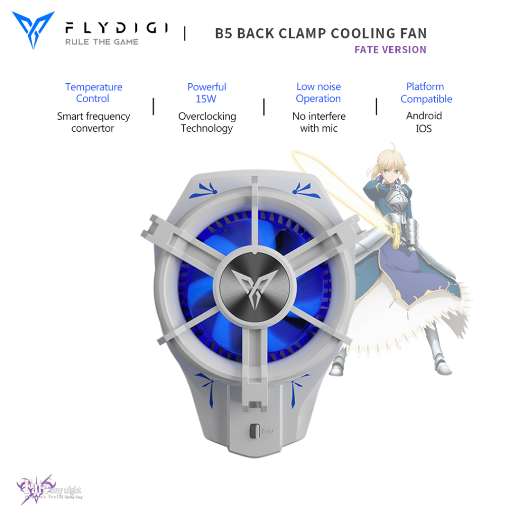 Flydigi B5 Back Clip Mobile Phone Cooler_Fate Stay Night