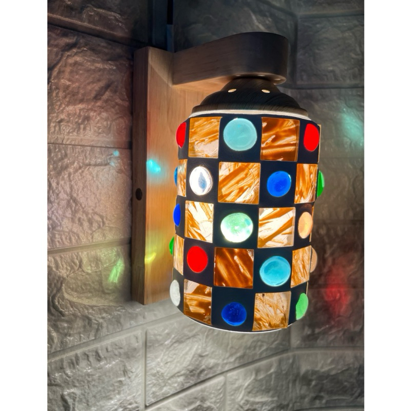 Retro Turkish Moroccan Mosaic Wall Light Wall Lamp Lampu Dinding Staircase Lamp Lampu Tangga