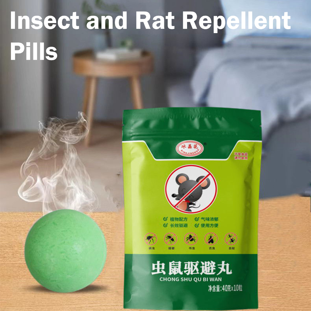 Penghalau Tikus Racun Paling Berkesan 100%Expel Insects Rats And Ants Mothballs Household Strong Rats Repellent Ball