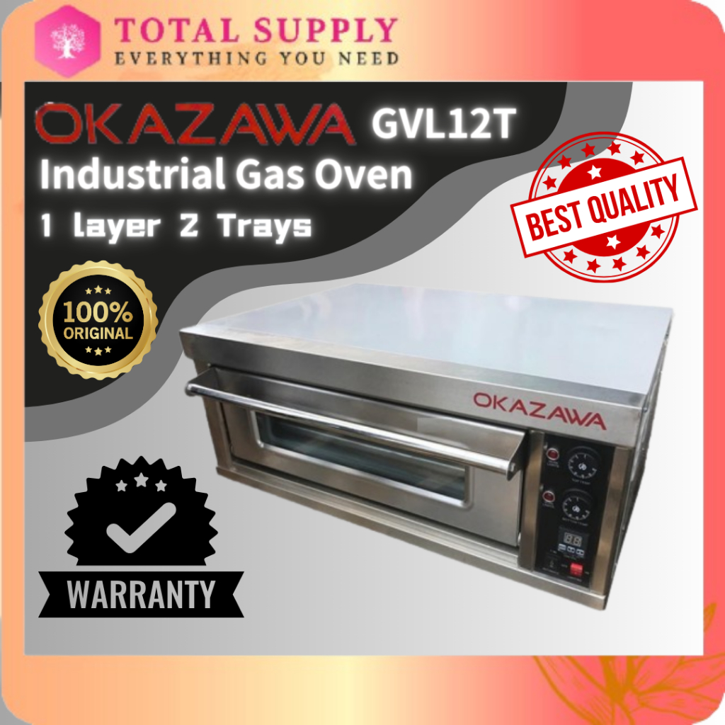 OKAZAWA GVL12T / INNOFOOD GDO-12L 1 Layer 2 Trays Industrial Gas Oven