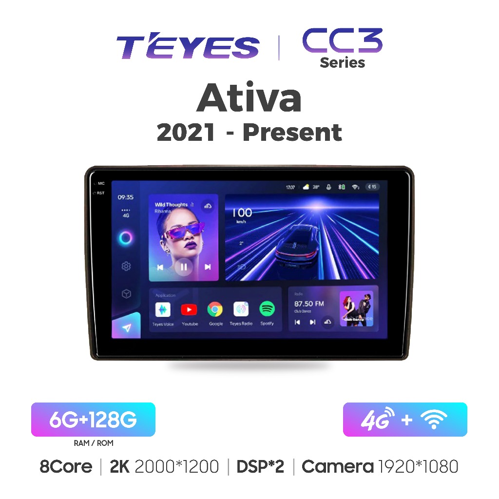 TEYES CC3 Series Perodua Ativa 2021-Present Android Car Player 10"