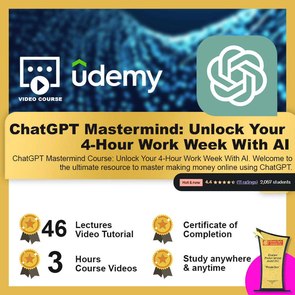 [Video Course] ChatGPT Mastermind: Unlock Your 4-Hour Work Week With AI