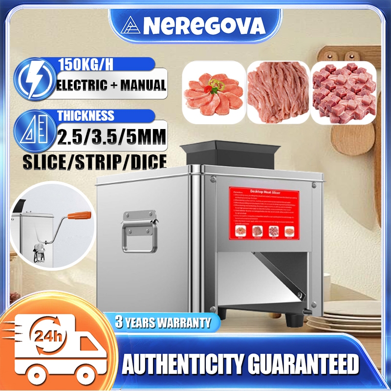 ❗3 Years Warranty❗meat slicer/slicer cutter/Stainless Electric Cutting Machine 2.5/3.5/5mm Blade Pitch UK 220V/切肉片機