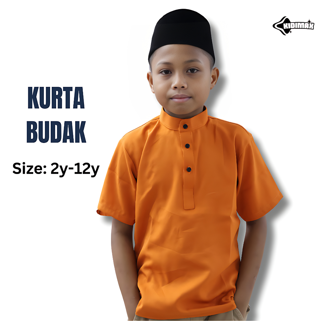 Kurta Budak for Kids (Premium Quality/Como Crepe) Melayu Traditional Clothes