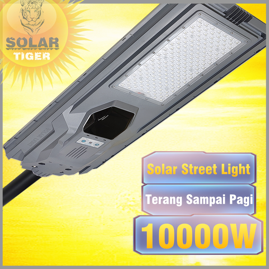 SolarTiger 10000W Solar Light Outdoor Lighting Lampu Jalan LED Lamp Waterproof