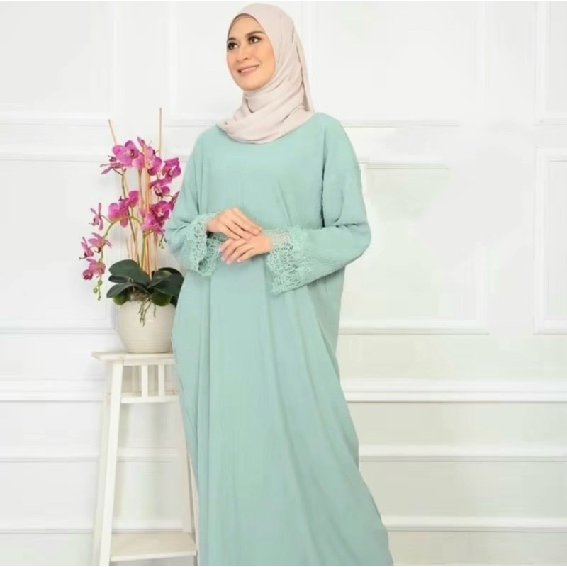 Jasmine Kaftan IRONLESS Viral with Lace