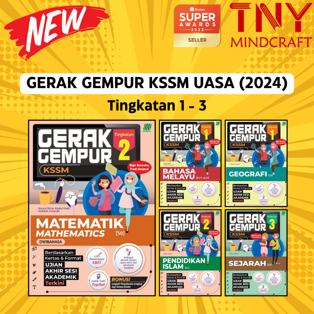 [TNY] Sasbadi: Gerak Gempur UASA KSSM 【Tingkatan 1, Tingkatan 2, Tingkatan 3】Edisi 2024